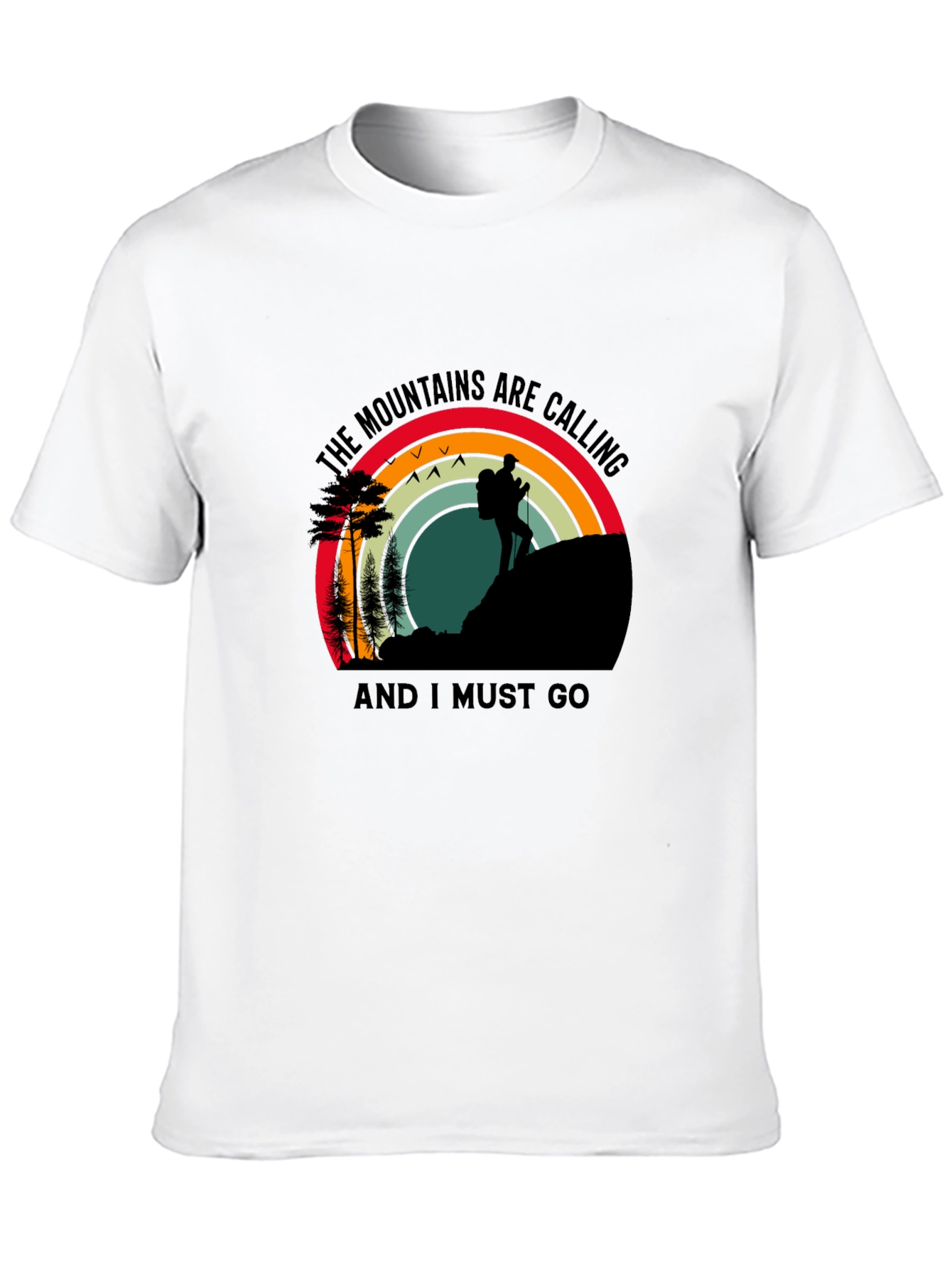 Mountains Calling T-Shirt - Hiker Adventure