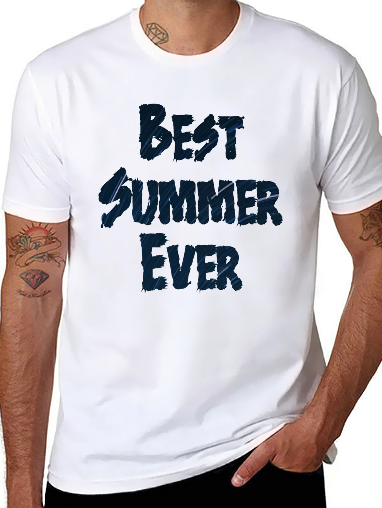 Best Summer Ever Mens Black T-Shirt
