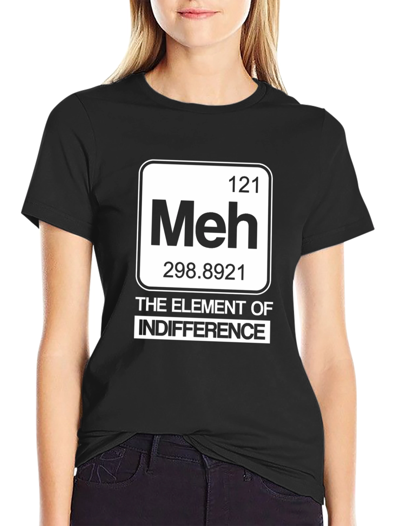 Meh Element T-Shirt - Indifference Periodic Table Style