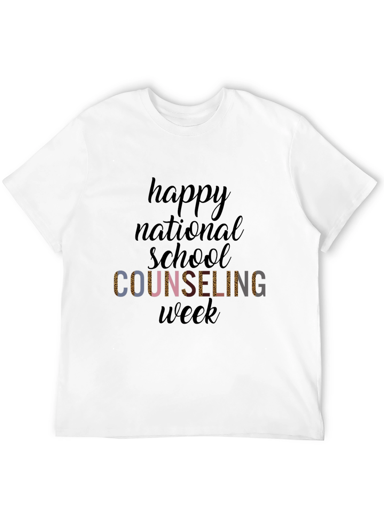 Happy National School Counseling Week Black T-Shirt