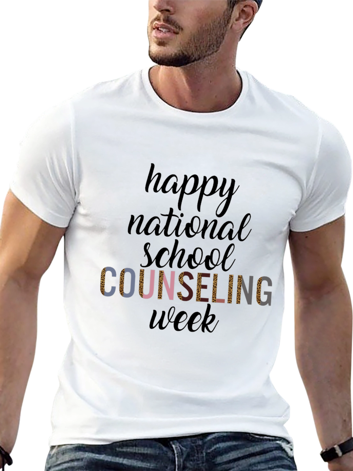 Happy National School Counseling Week Black T-Shirt