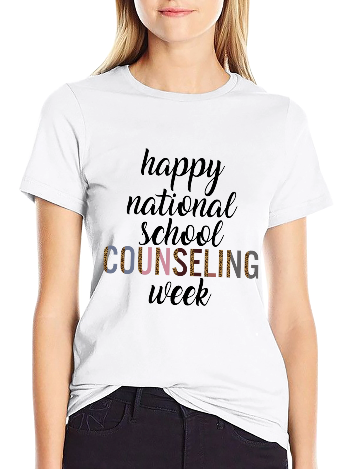 Happy National School Counseling Week Black T-Shirt