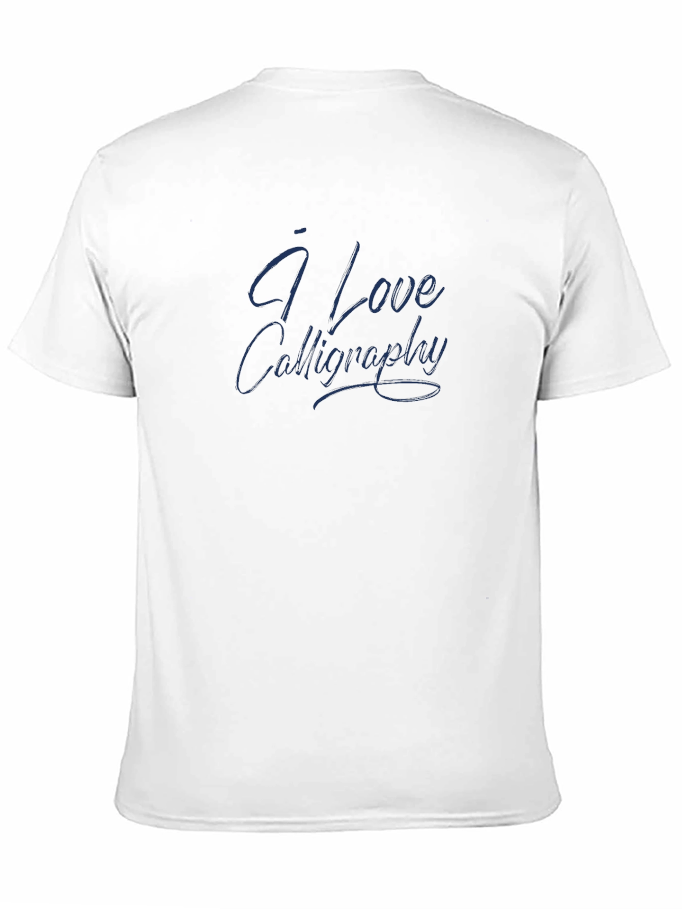 I Love Calligraphy - Stylish Black T-Shirt