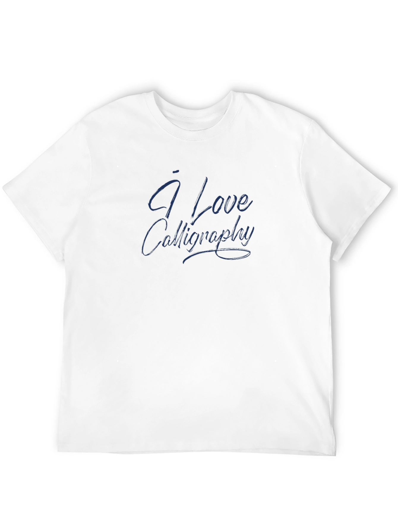 I Love Calligraphy - Stylish Black T-Shirt