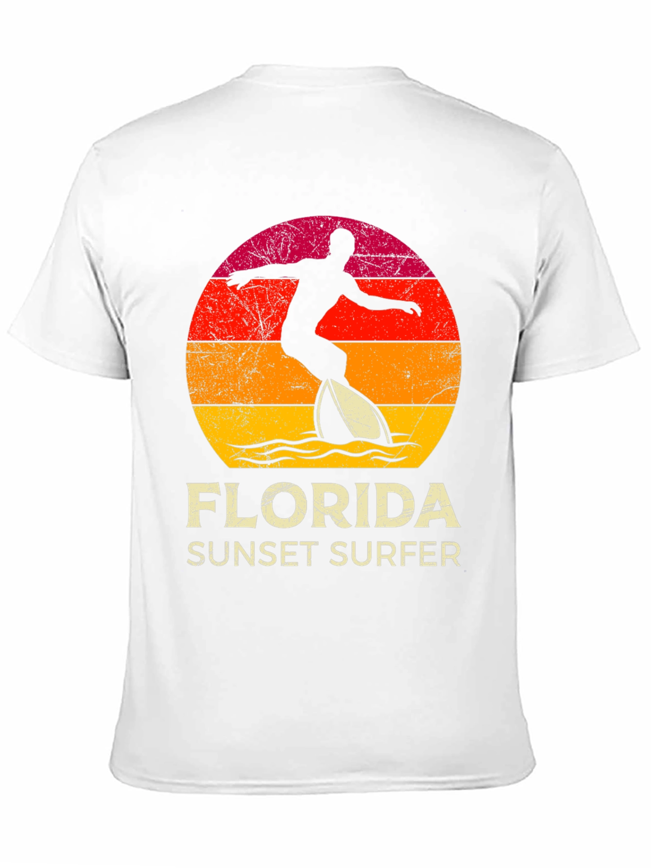 Florida Sunset Surfer Graphic Tee