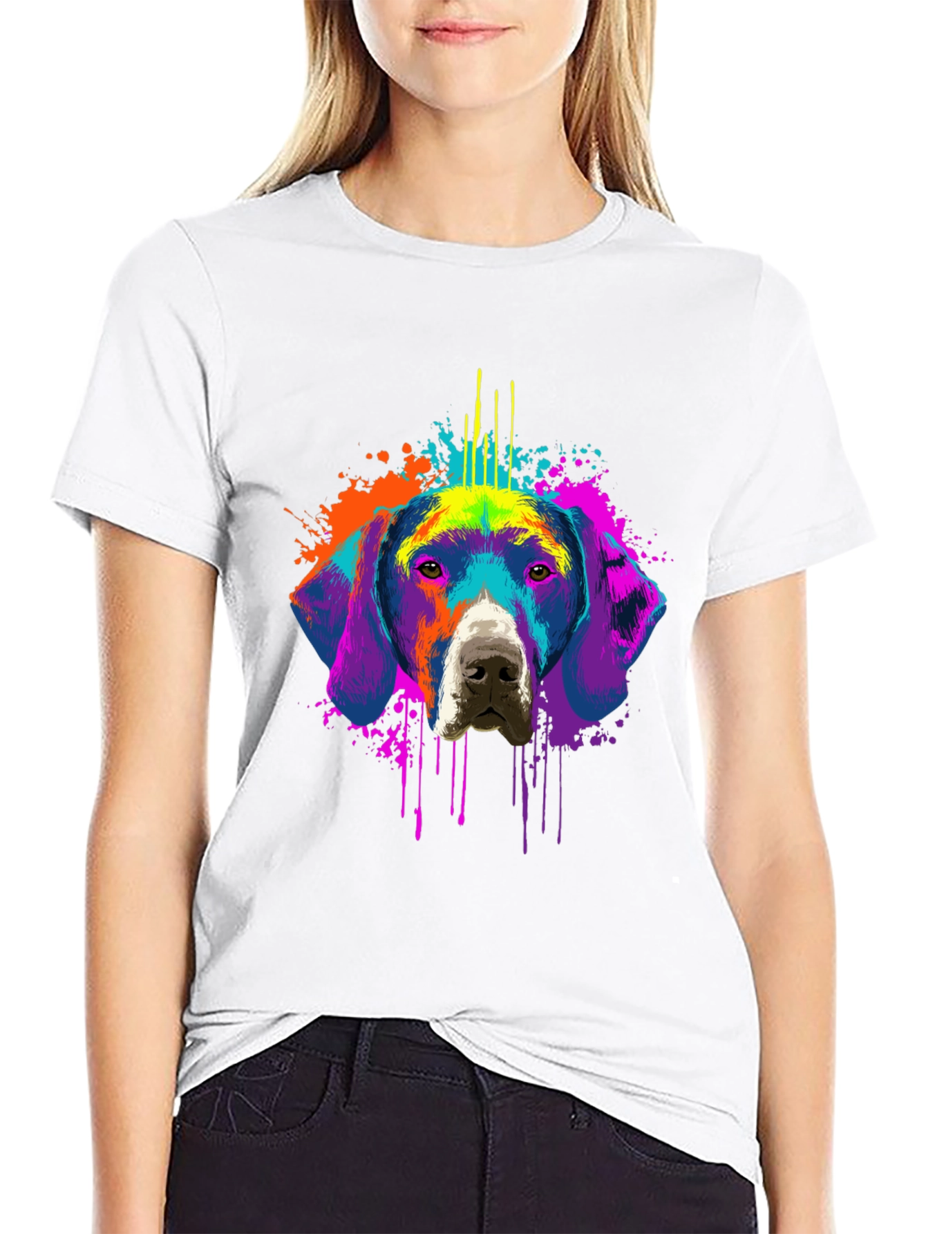 Vibrant Dog Graphic Tee