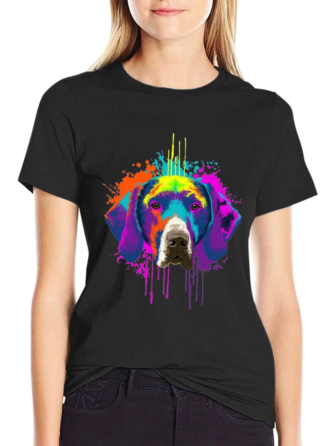 Vibrant Dog Graphic Tee