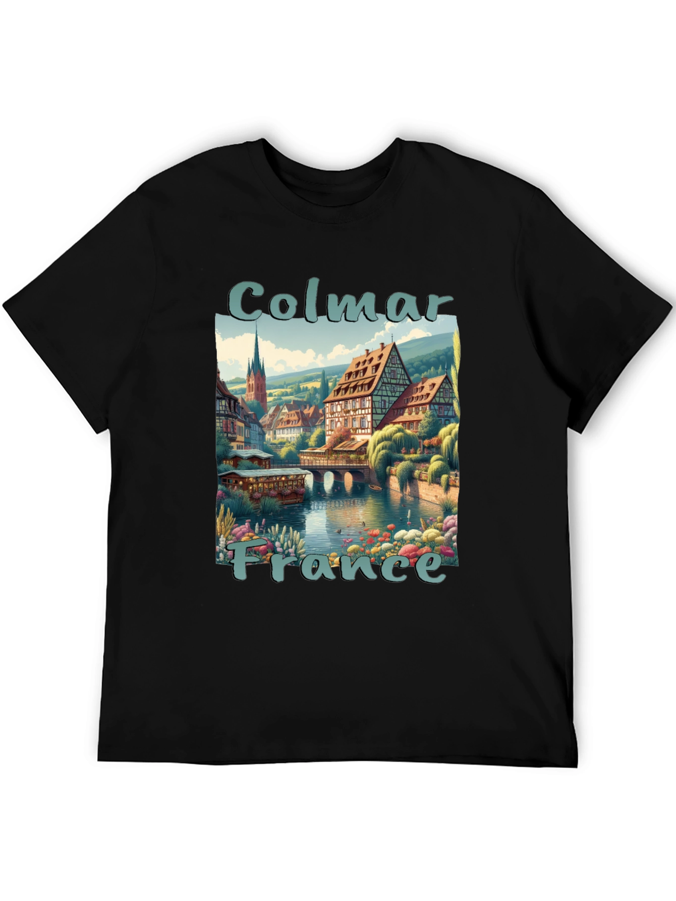Colmar France Graphic T-Shirt - Stylish Travel Tee