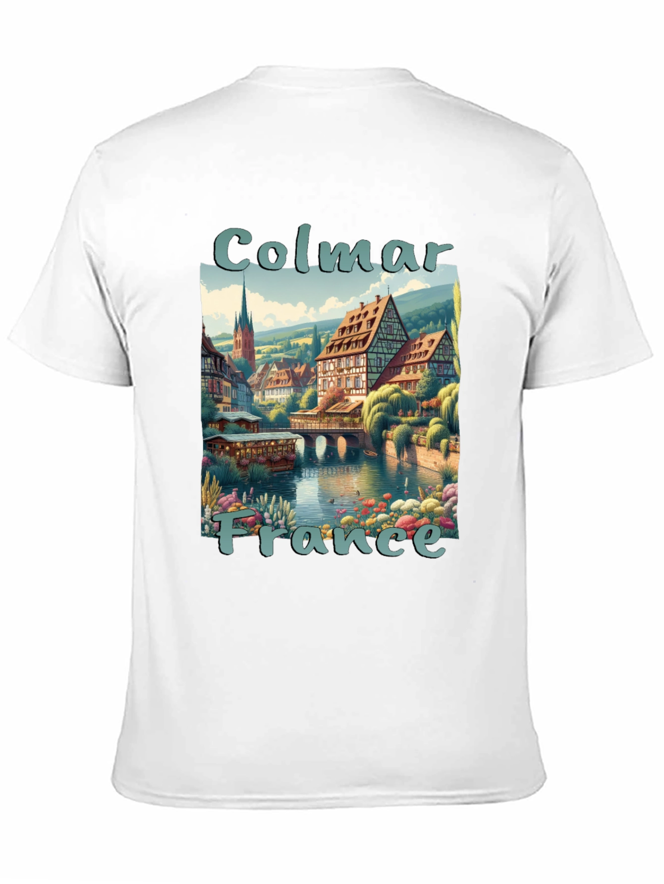 Colmar France Graphic T-Shirt - Stylish Travel Tee