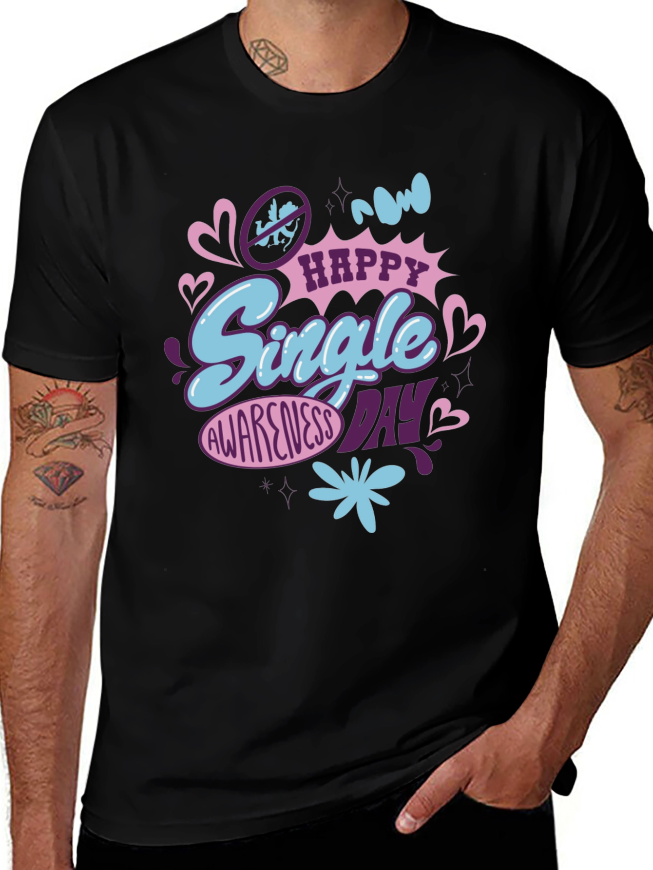 Happy Single Awareness Day Graphic Tee