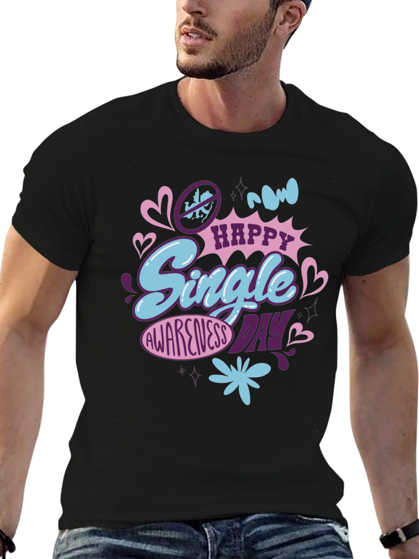 Happy Single Awareness Day Graphic Tee