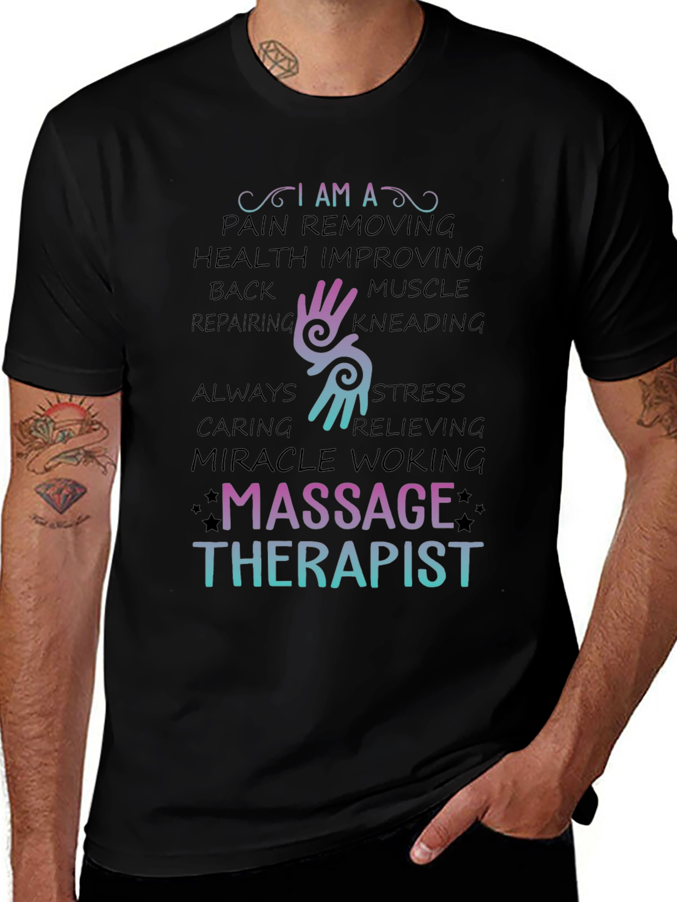 Massage Therapist T-Shirt - Pain Relief & Health