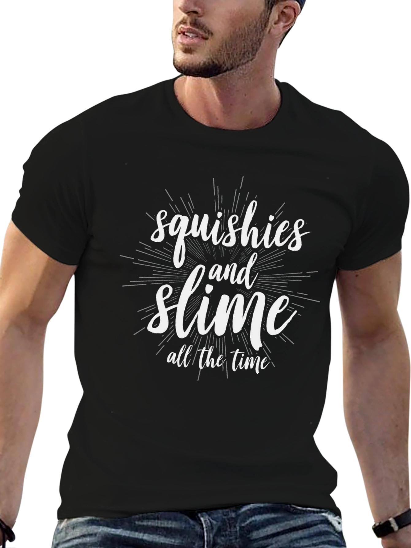 Squishies and Slime Graphic Tee - Black Cotton Shirt