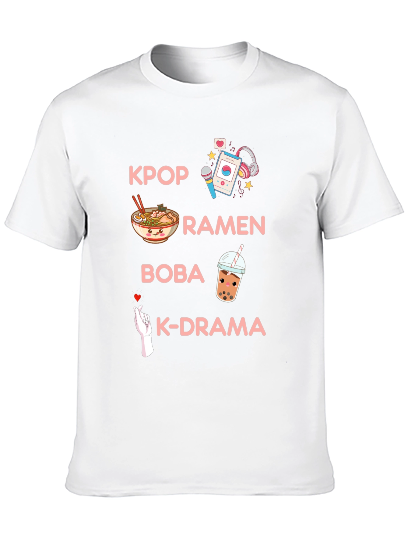 K-Pop Ramen Bubble Tea Graphic Tee