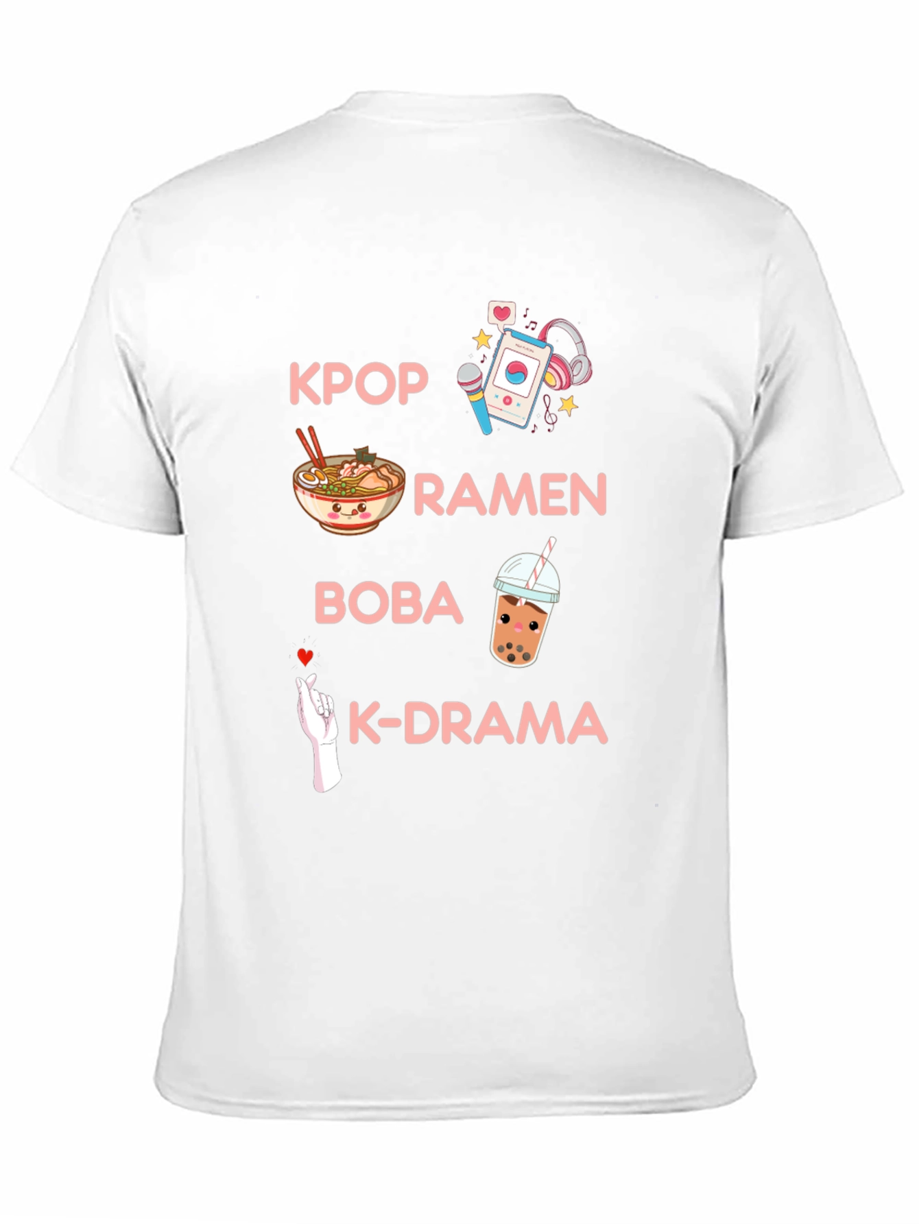 K-Pop Ramen Bubble Tea Graphic Tee