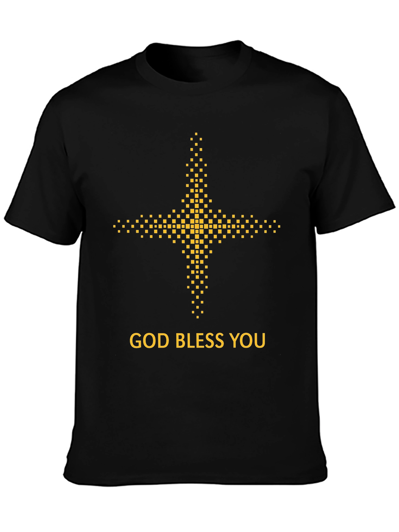 God Bless You Graphic Tee - Black