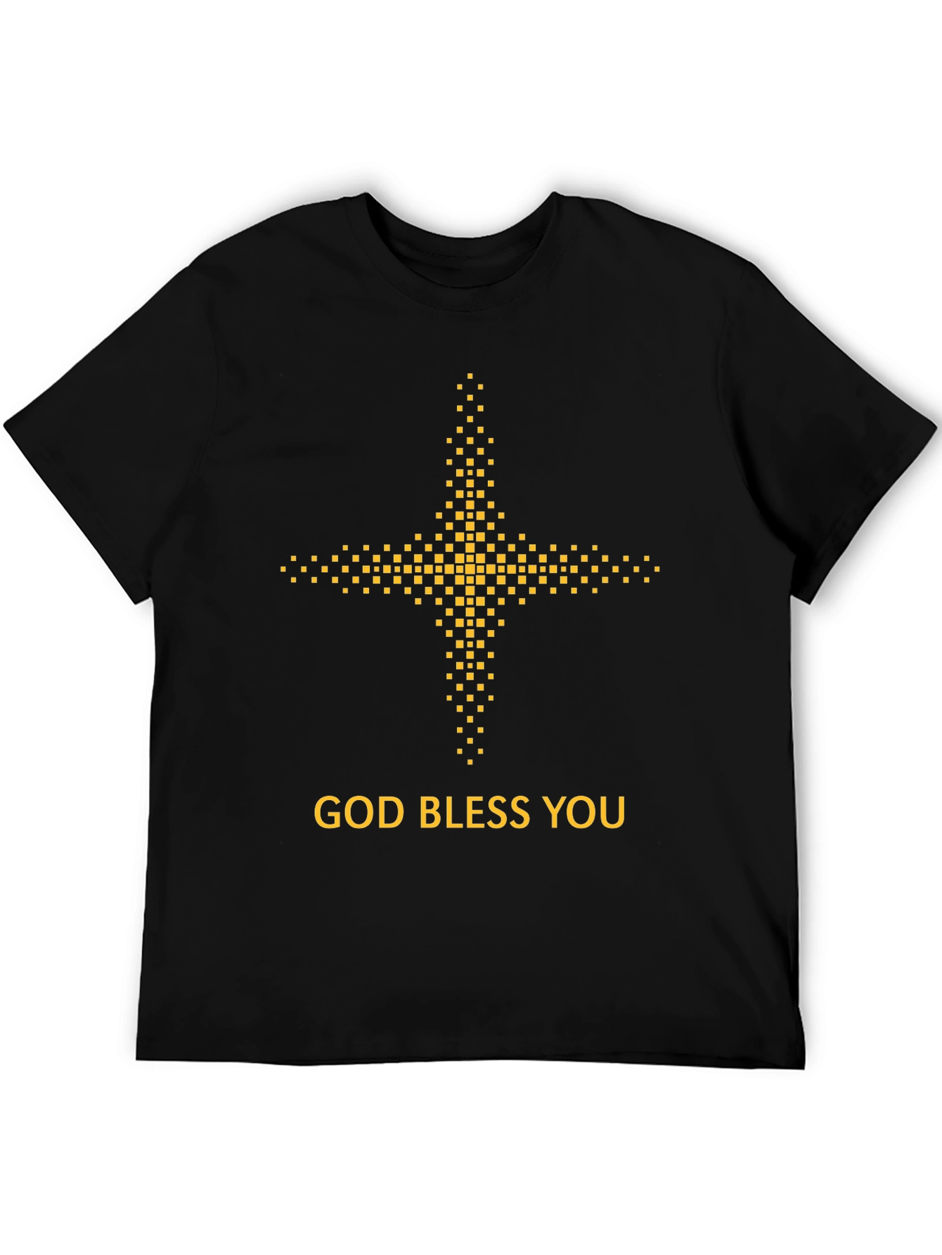 God Bless You Graphic Tee - Black