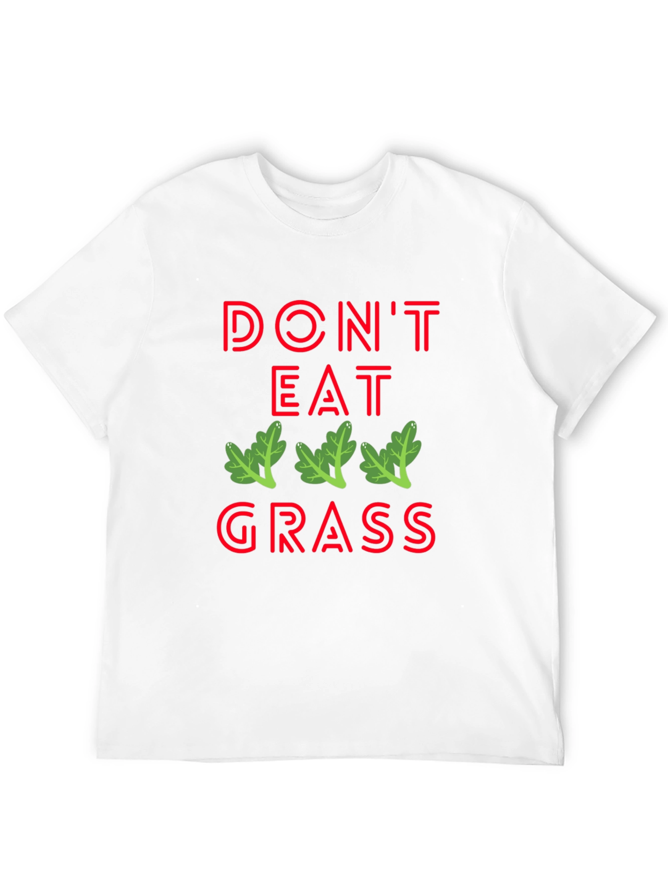 Dont Eat Grass Graphic T-Shirt - Black