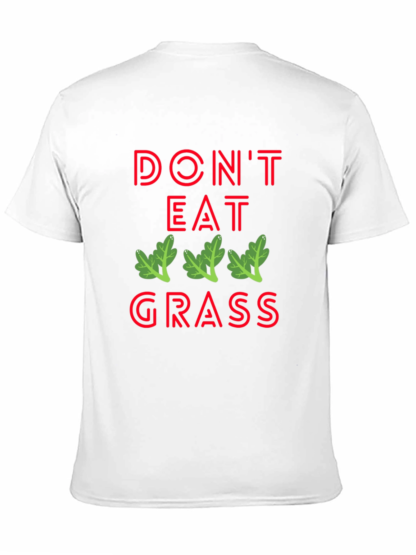 Dont Eat Grass Graphic T-Shirt - Black