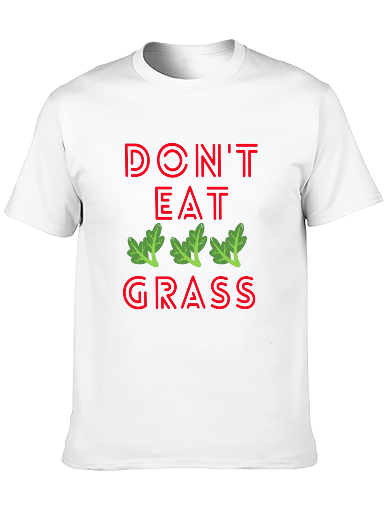 Dont Eat Grass Graphic T-Shirt - Black
