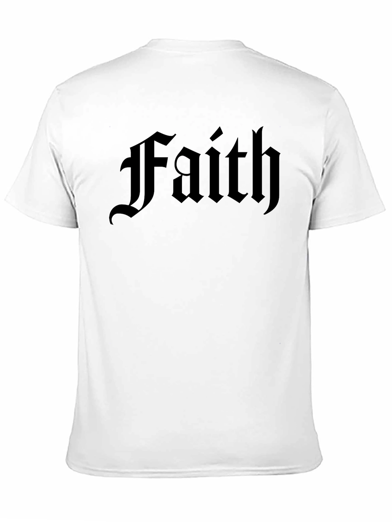 Faith Graphic Tee - Premium Cotton Black Shirt