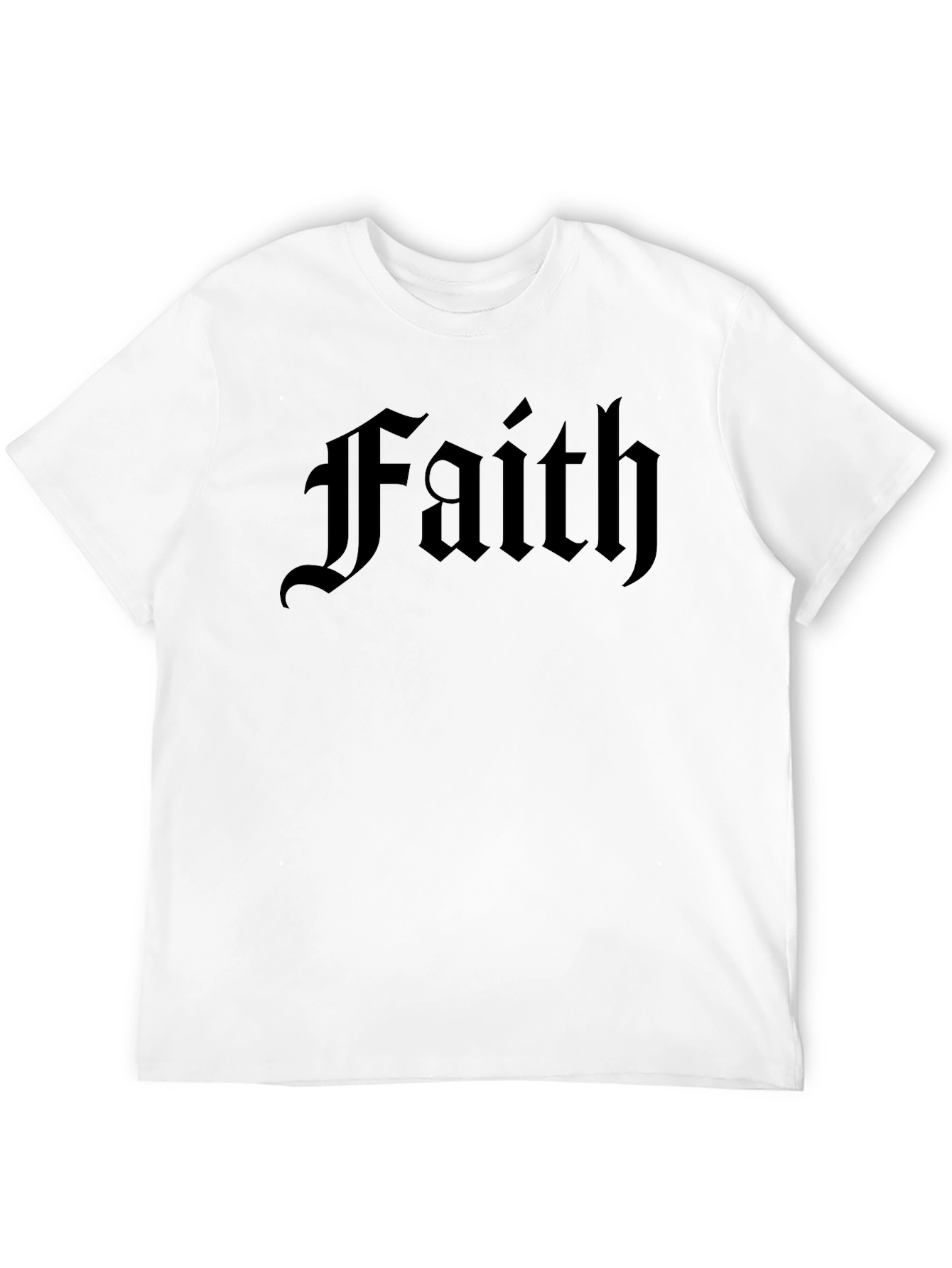 Faith Graphic Tee - Premium Cotton Black Shirt