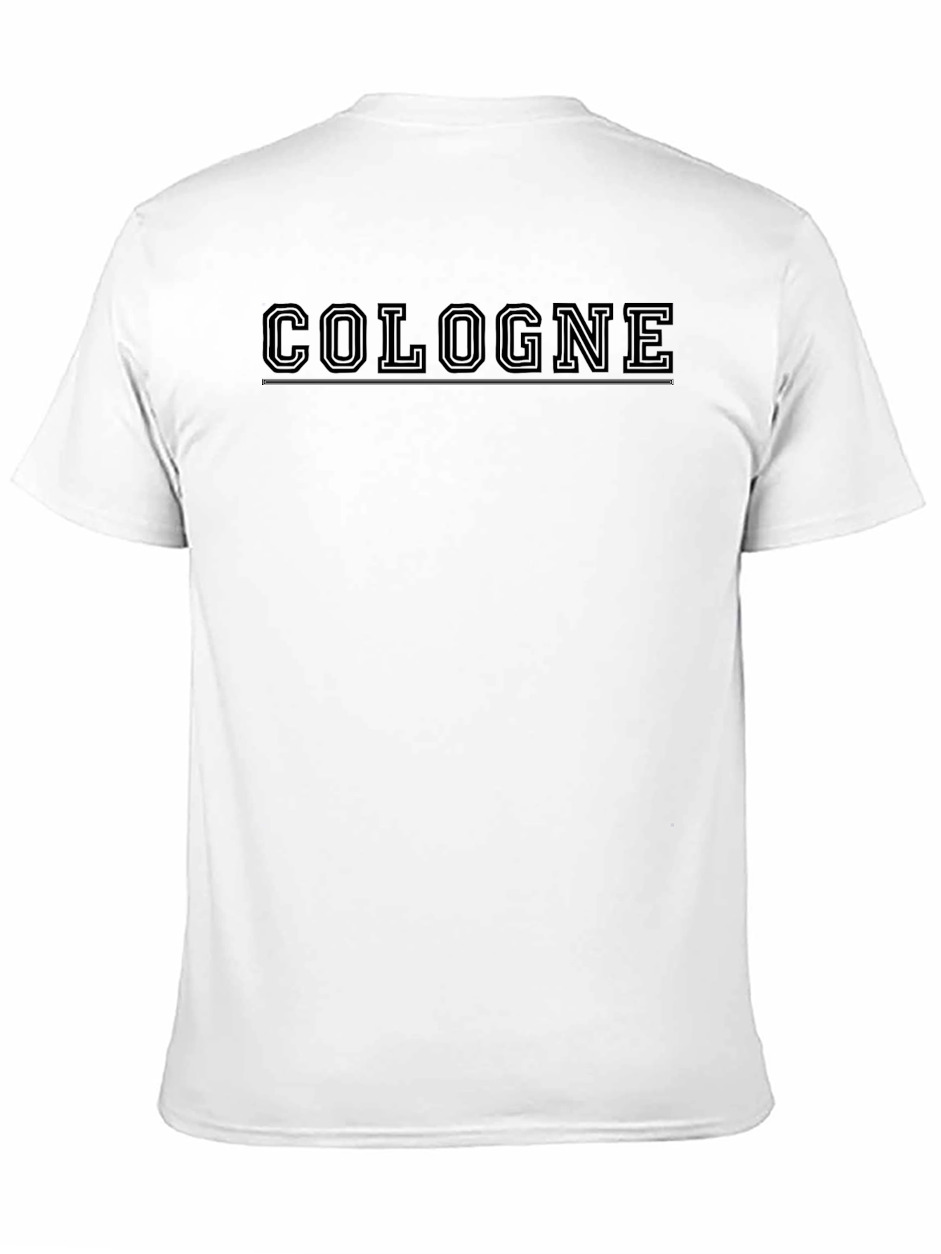 Cologne Text Graphic Black T-Shirt