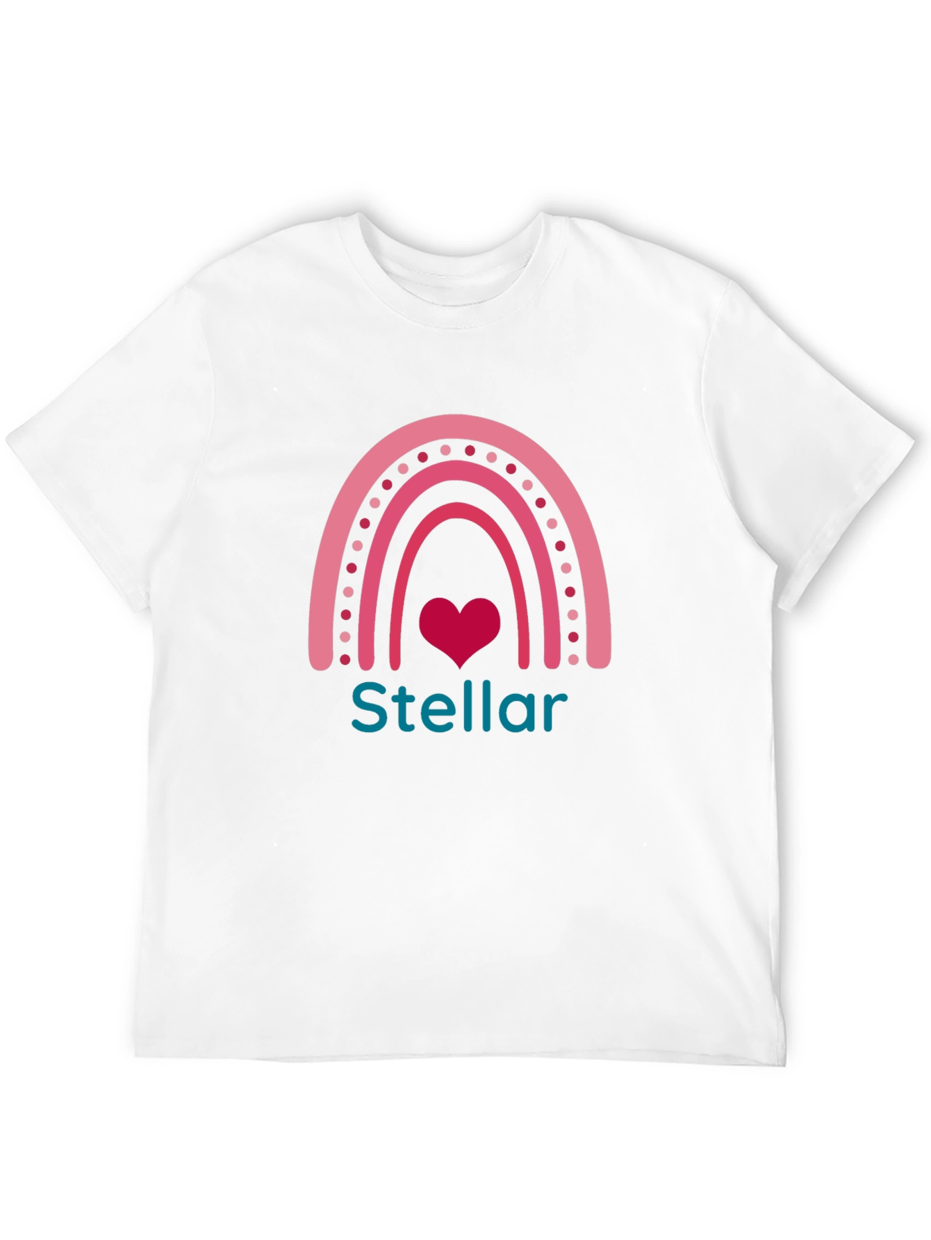 Stellar Rainbow Heart Graphic Tee - Black