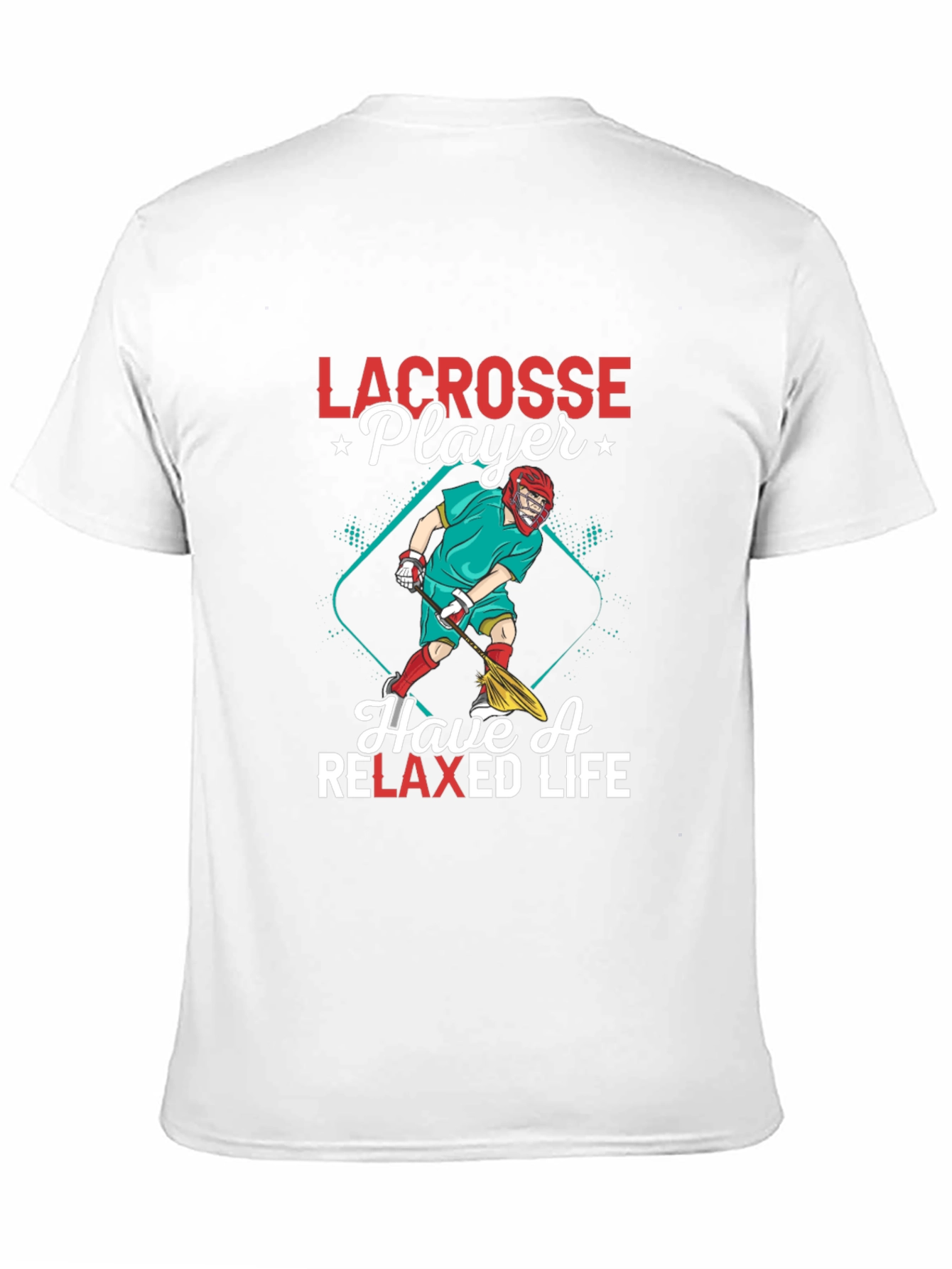 Lacrosse Player Graphic Tee - Relaxed Fit