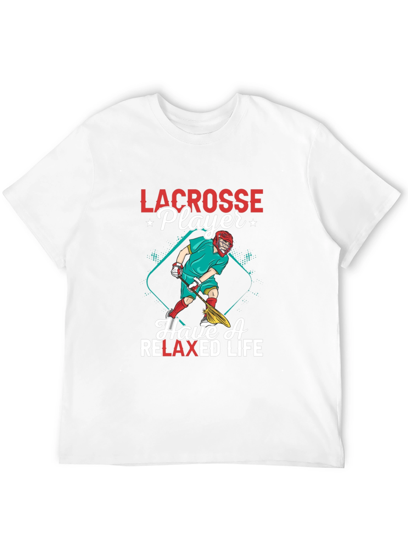 Lacrosse Player Graphic Tee - Relaxed Fit