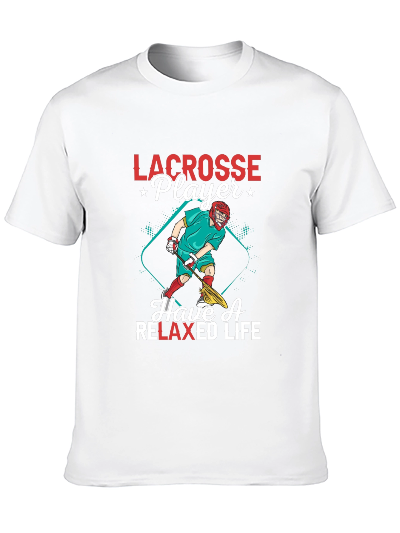 Lacrosse Player Graphic Tee - Relaxed Fit