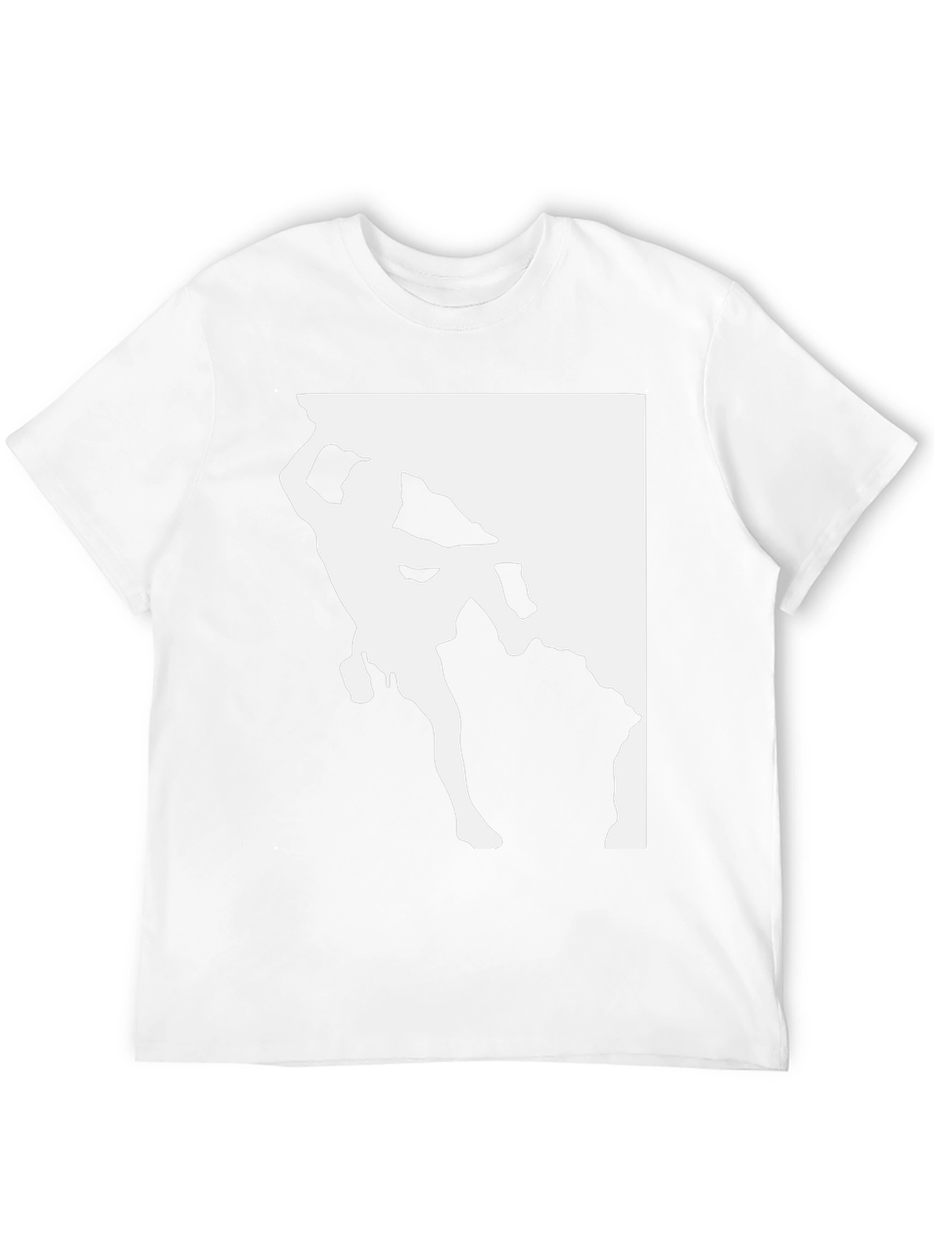 Rock Climbing T-Shirt - Black Tee with Climber Graphic