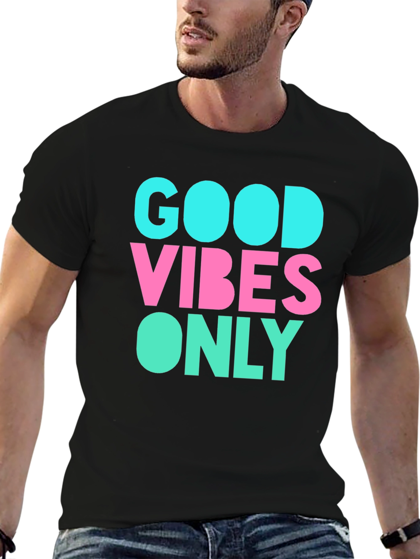 Good Vibes Only Graphic Tee - Black