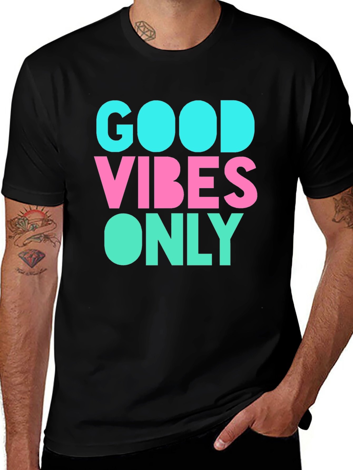 Good Vibes Only Graphic Tee - Black