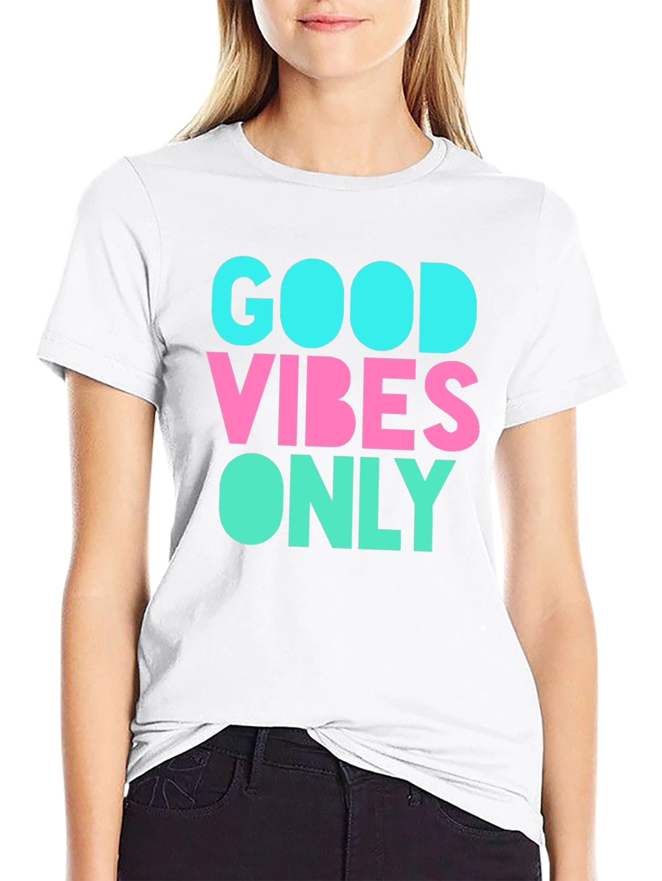 Good Vibes Only Graphic Tee - Black