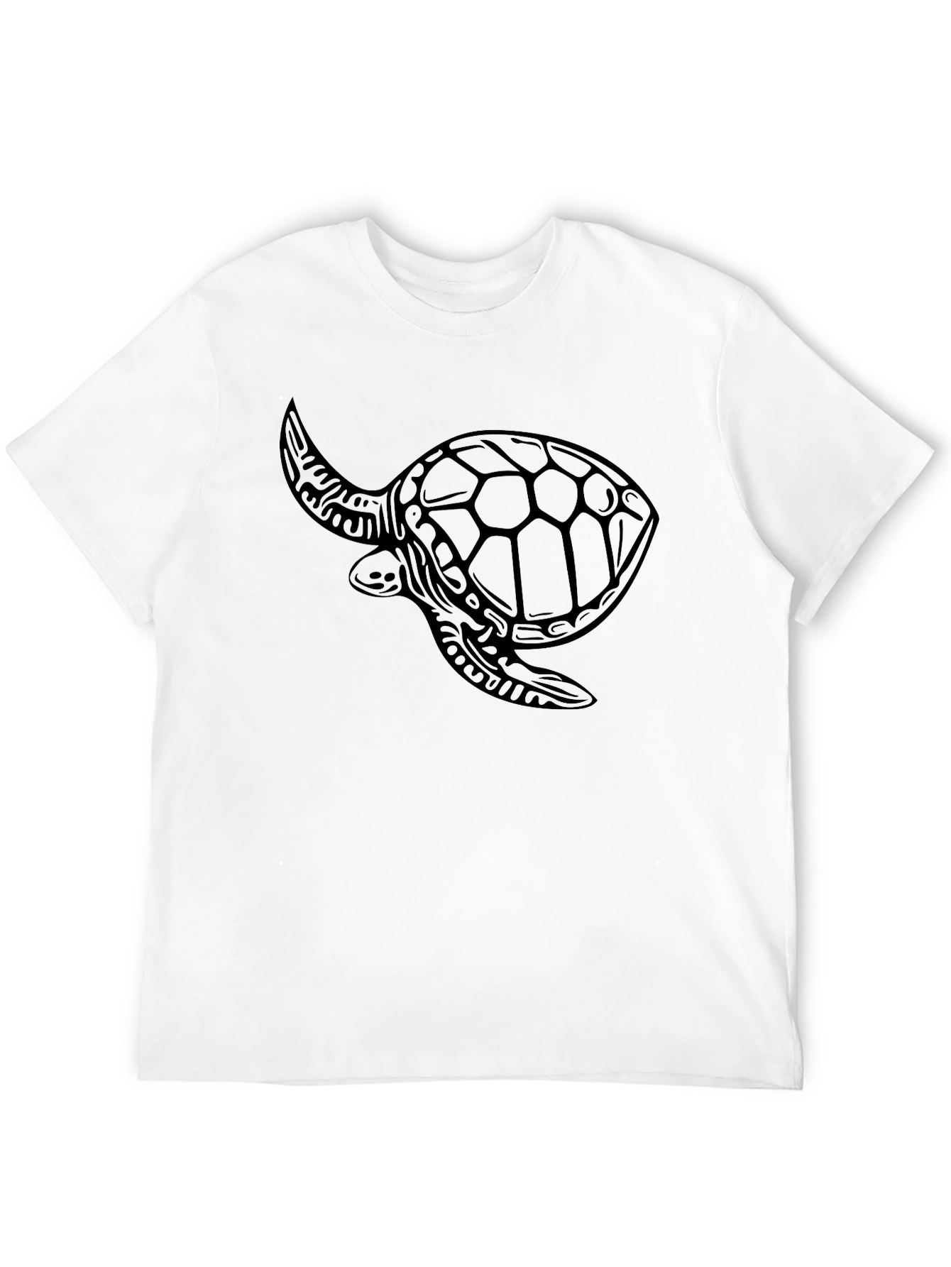 Black Turtle Graphic Tee - Coastal Style