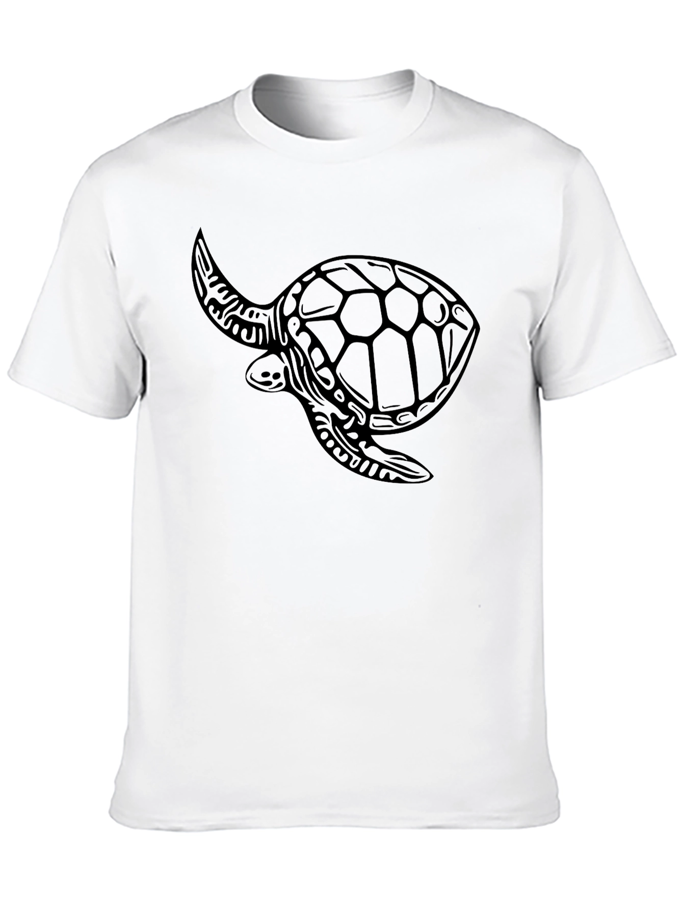 Black Turtle Graphic Tee - Coastal Style