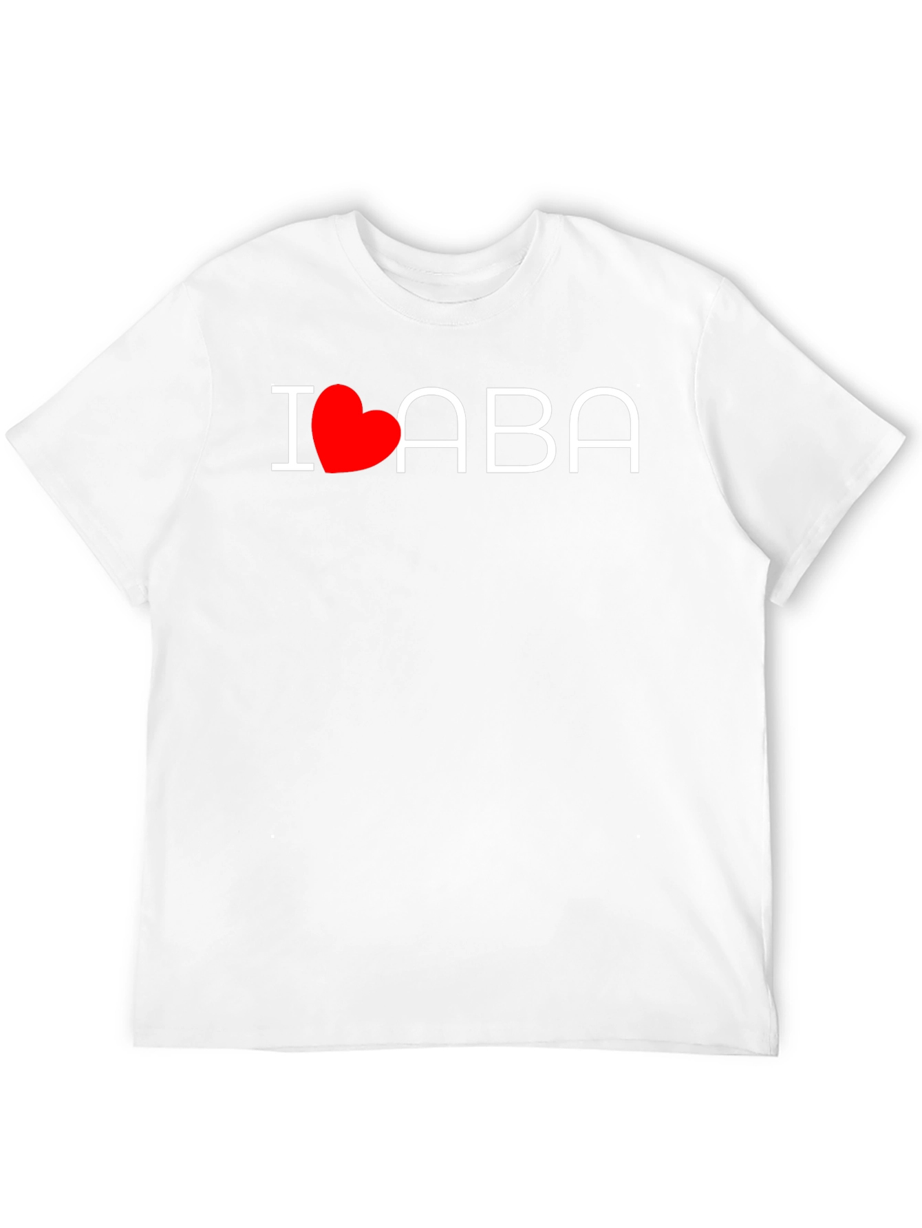 I Heart ABA Black Cotton T-Shirt