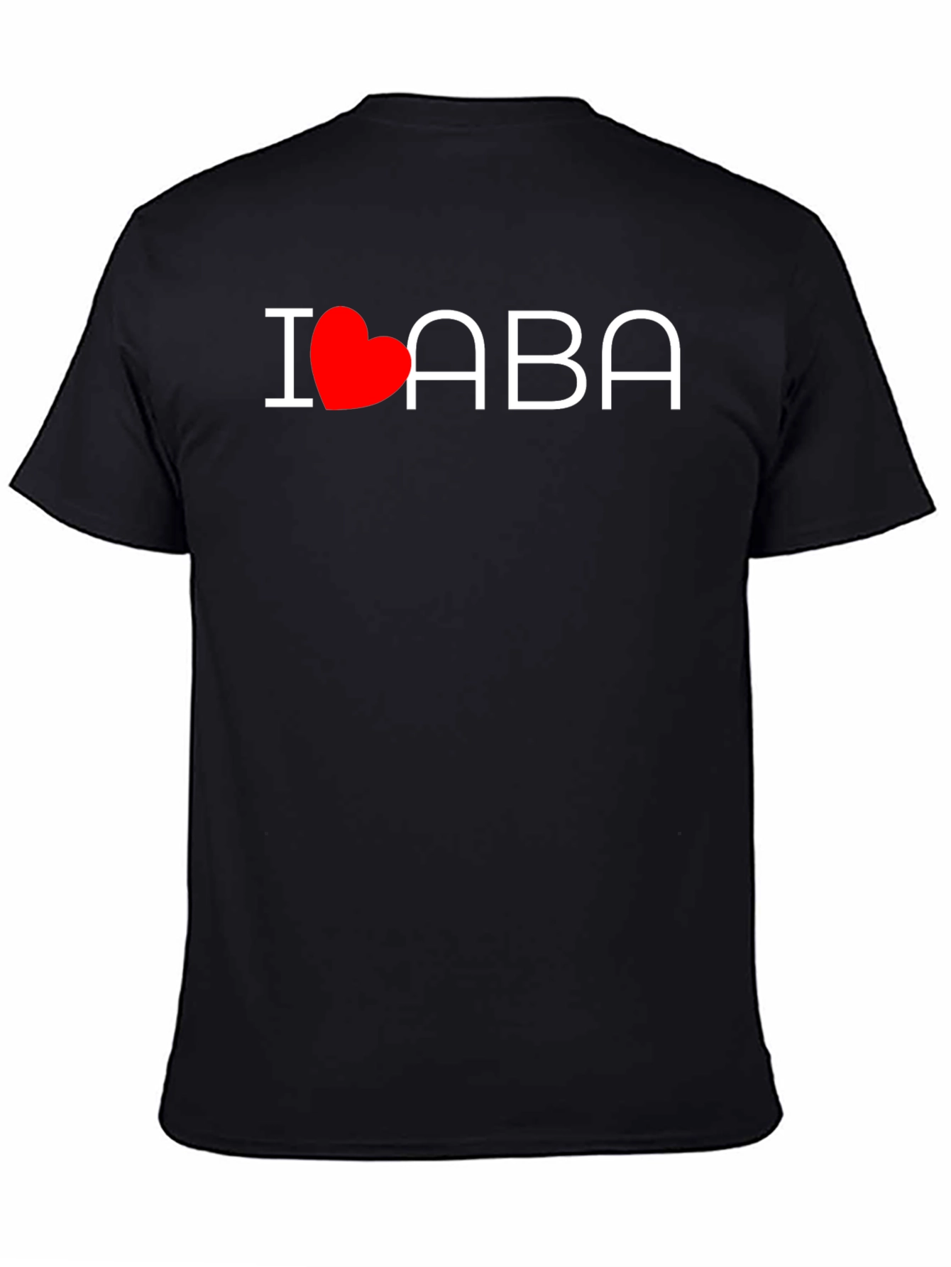 I Heart ABA Black Cotton T-Shirt