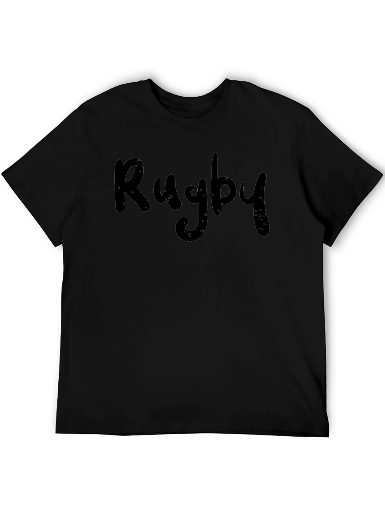 Rugby Graphic Tee - Classic Black T-Shirt