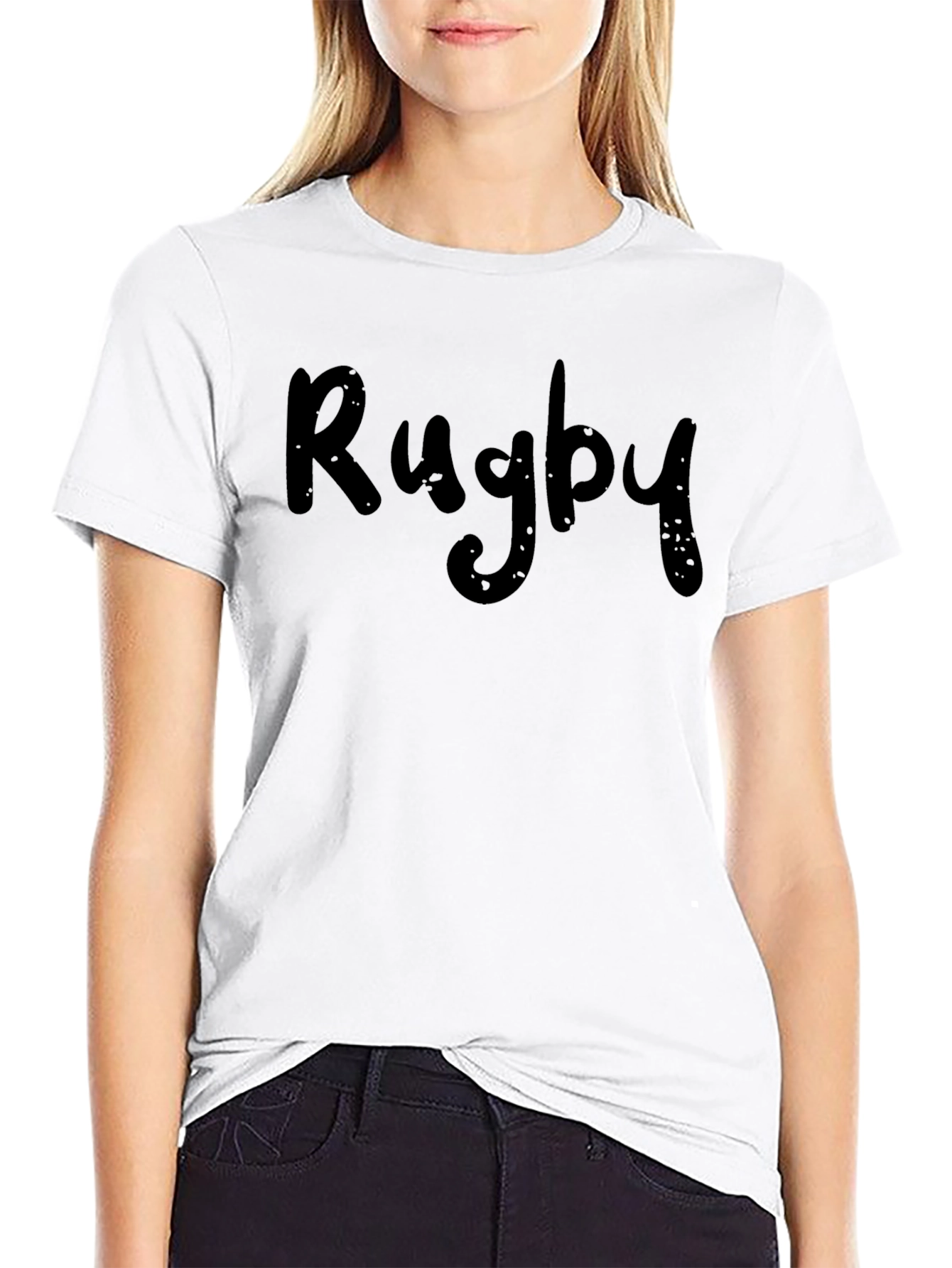 Rugby Graphic Tee - Classic Black T-Shirt