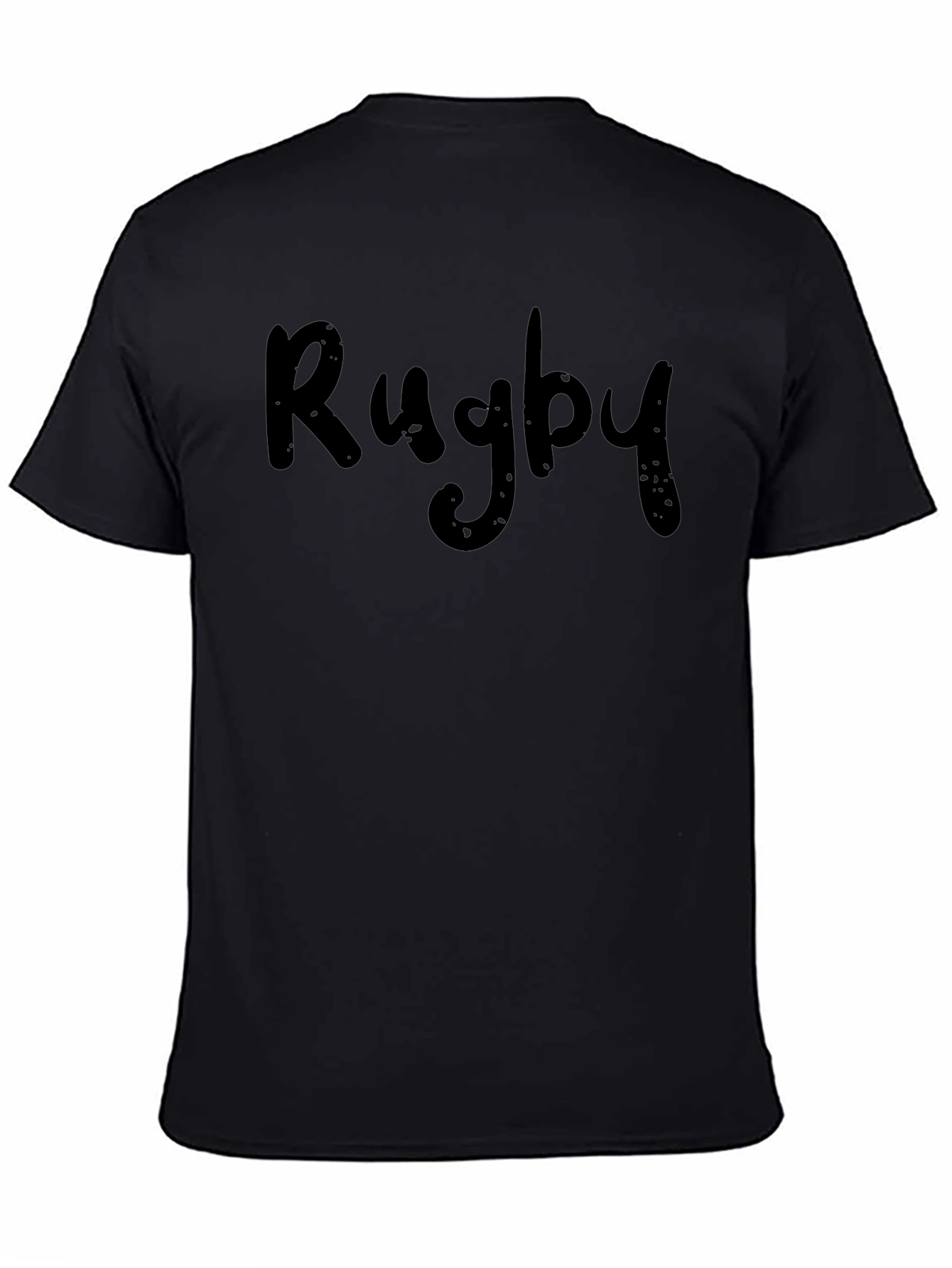 Rugby Graphic Tee - Classic Black T-Shirt