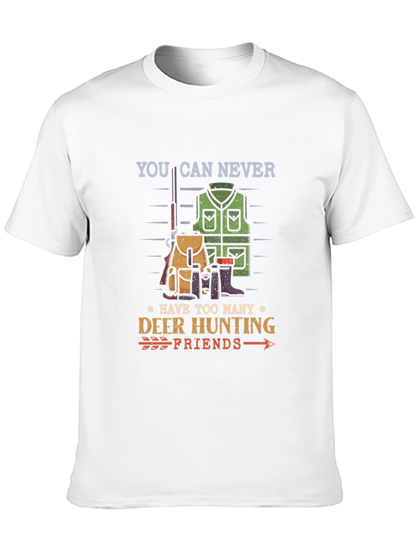 Deer Hunting Friends Graphic T-Shirt