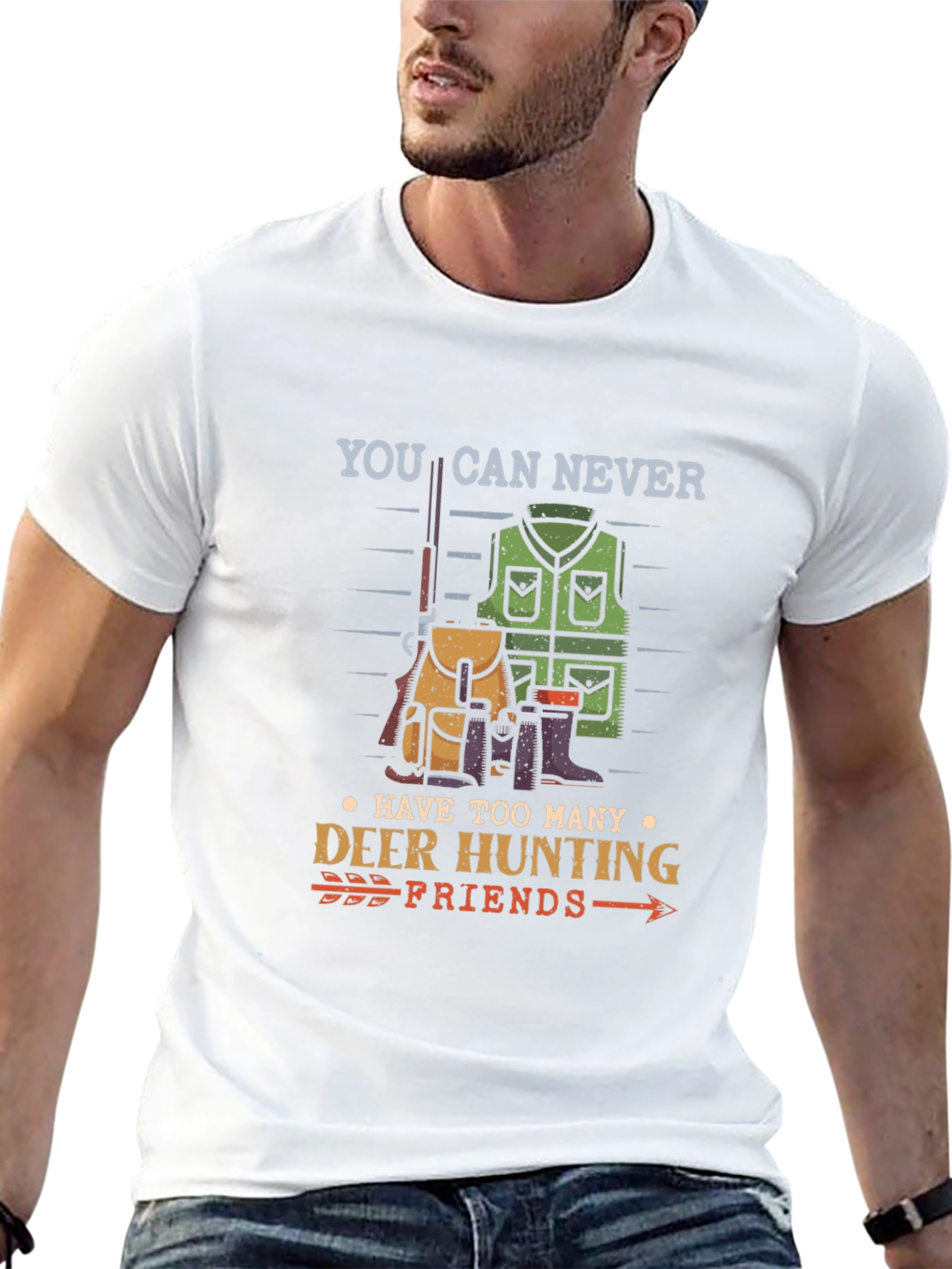 Deer Hunting Friends Graphic T-Shirt