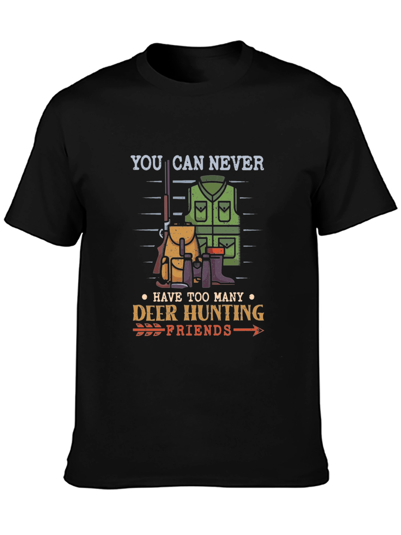 Deer Hunting Friends Graphic T-Shirt