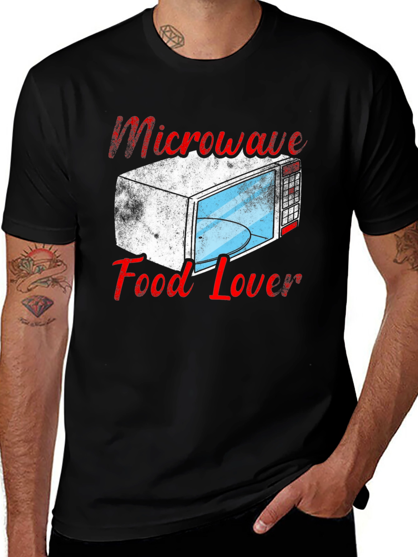 Microwave Food Lover T-Shirt - Funny Cook Tee