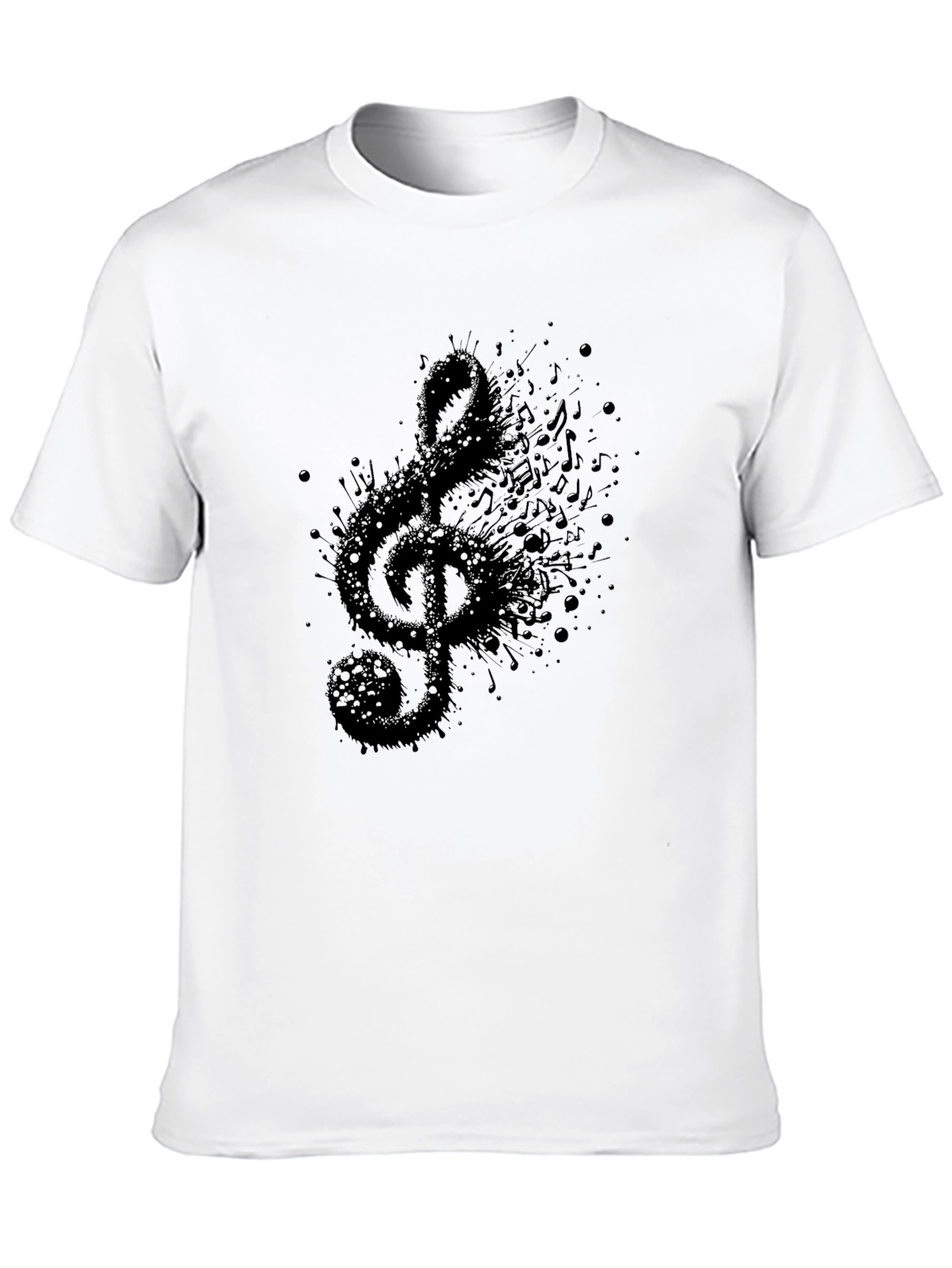 Music Treble Clef Mens Graphic T-Shirt