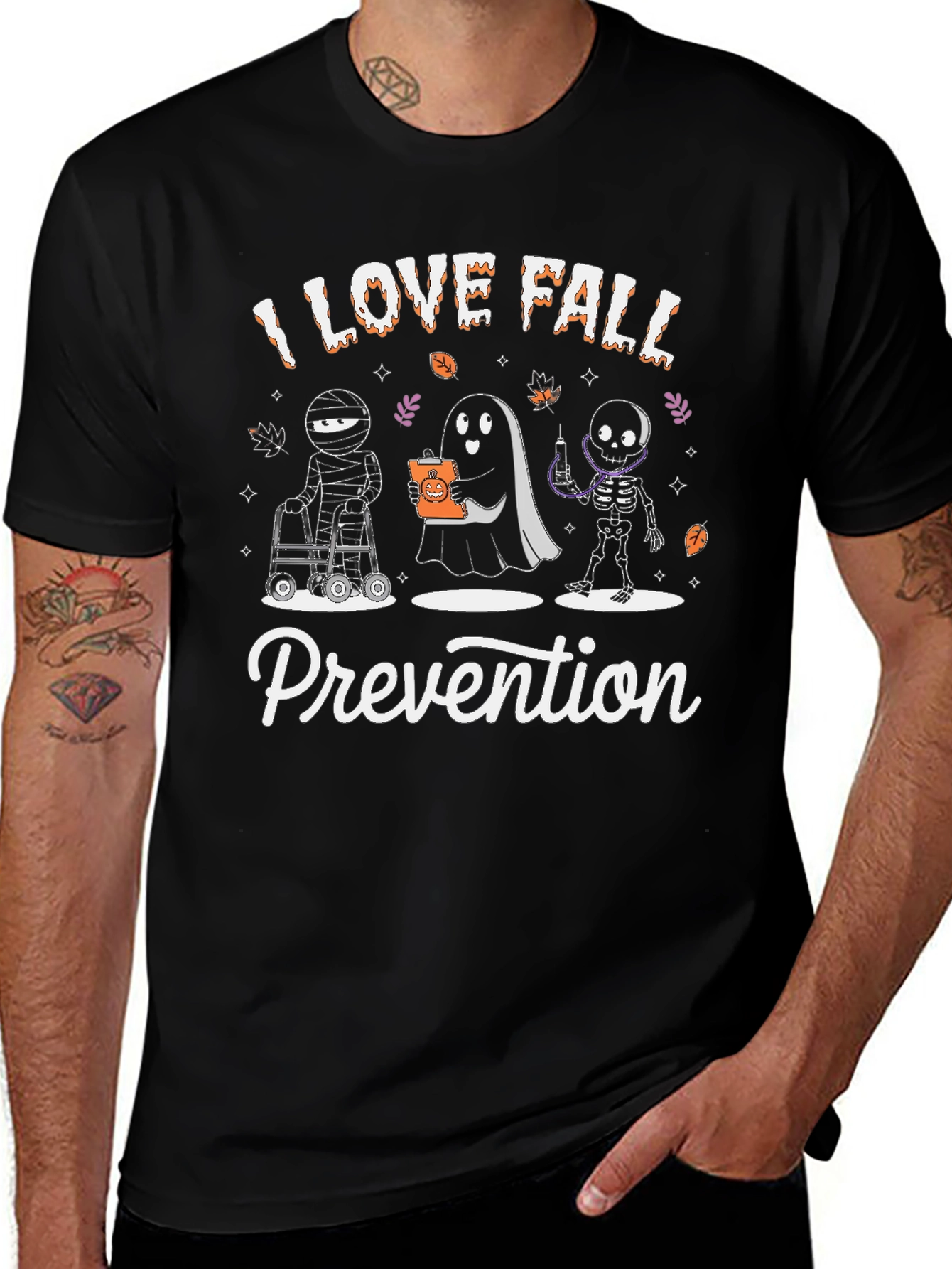 I Love Fall Prevention Halloween T-Shirt