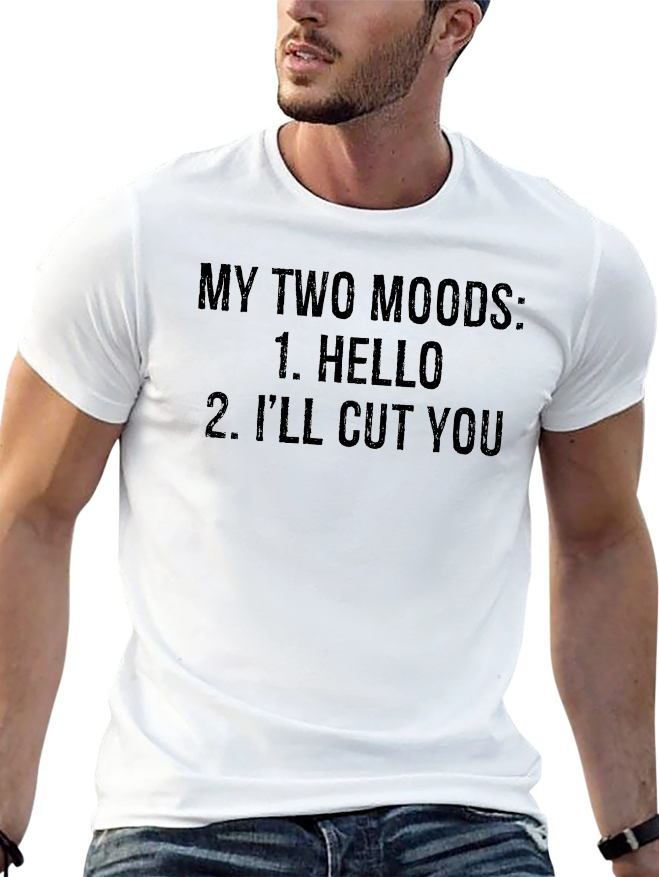 My Two Moods Graphic Tee - Funny Sarcastic T-Shirt