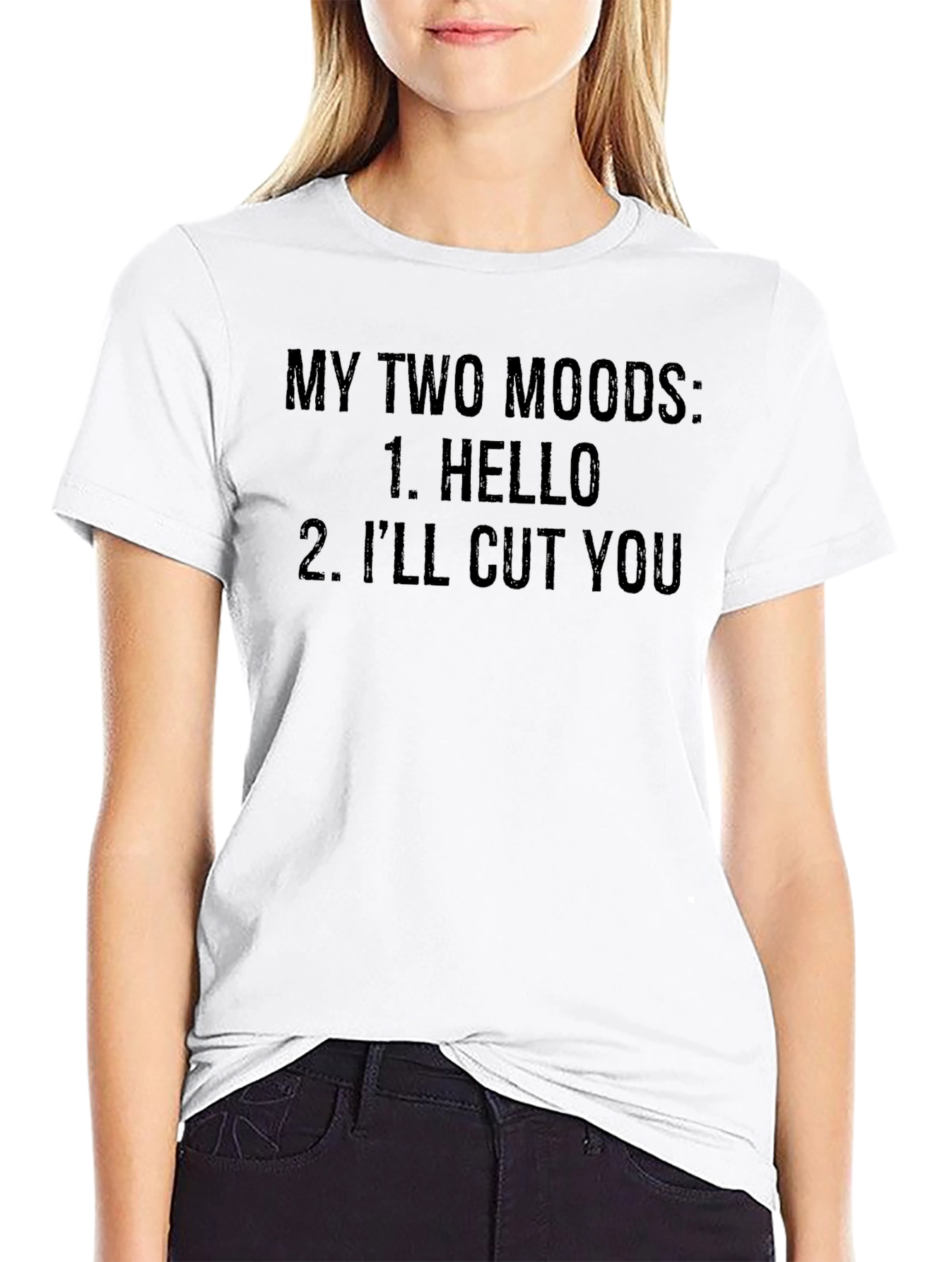 My Two Moods Graphic Tee - Funny Sarcastic T-Shirt